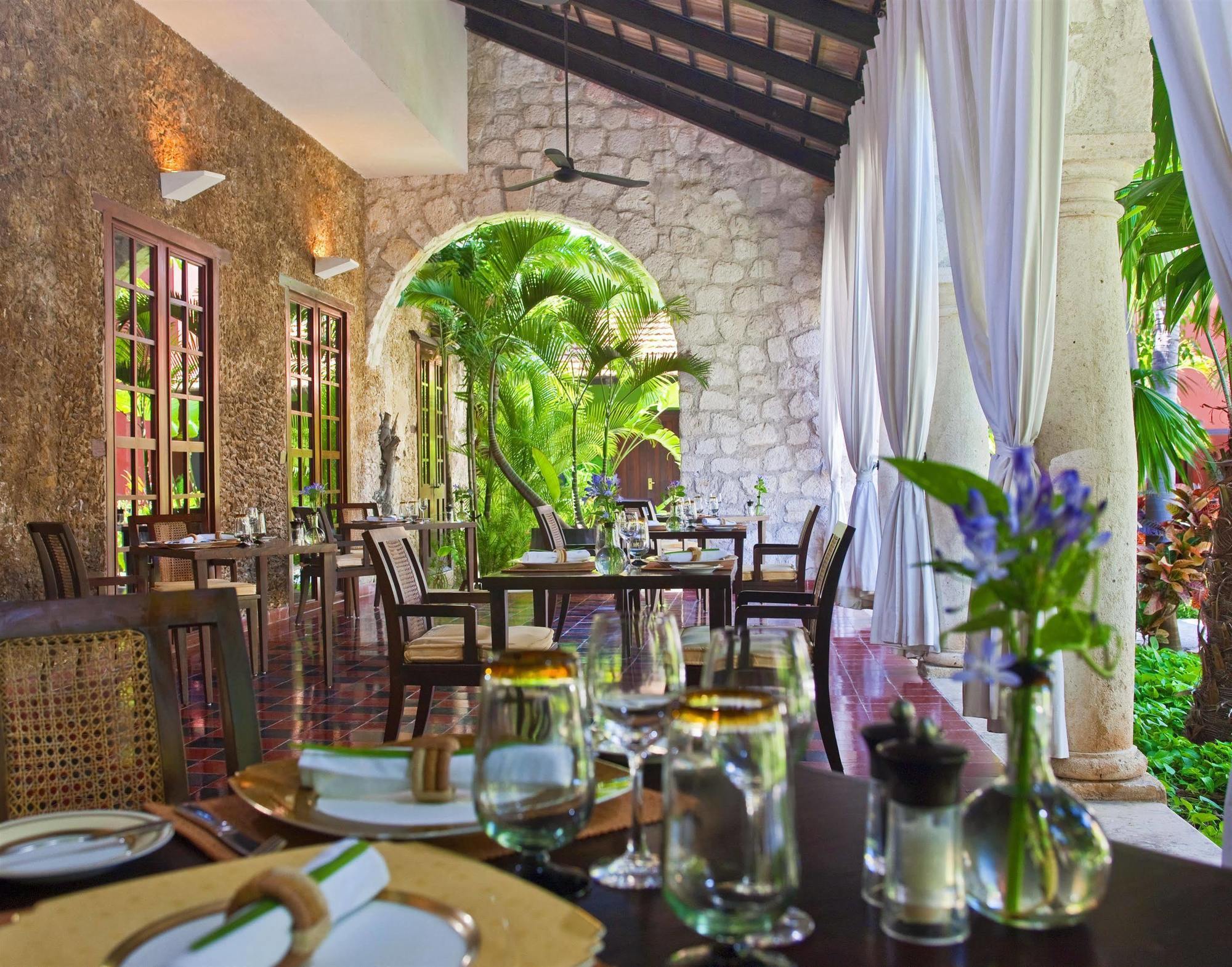 Hacienda Campeche Hotell Restaurang bild